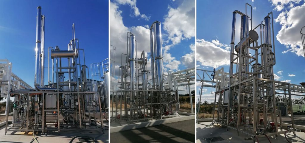 1000 l/h GoLo Wine Alcohol Reduction Plant to Nuriootpa, Australia